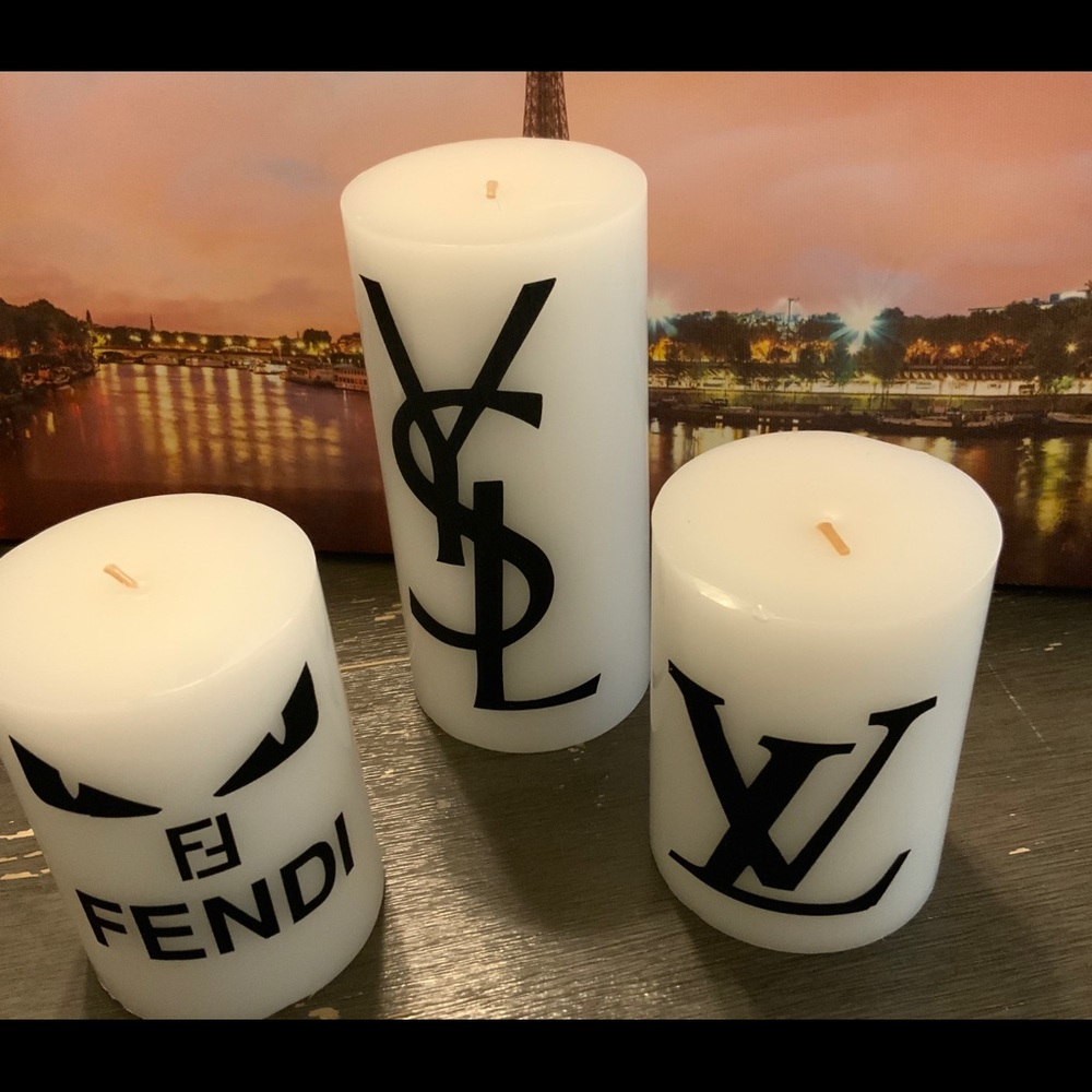 3pcs custom candles